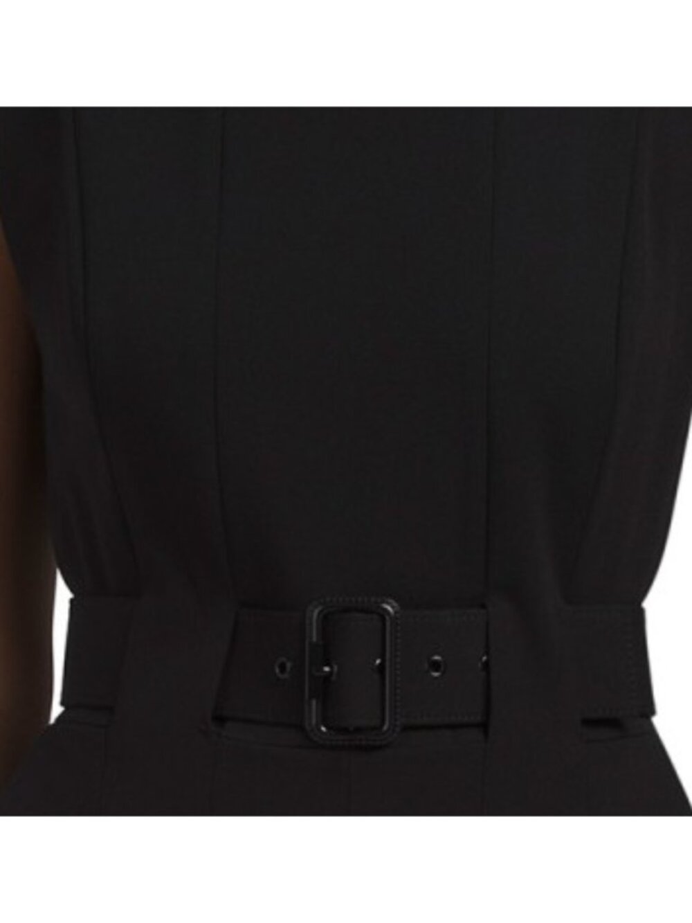 CALVIN KLEIN Belted Wide Leg Jumpsuit - Picture 2 of 3